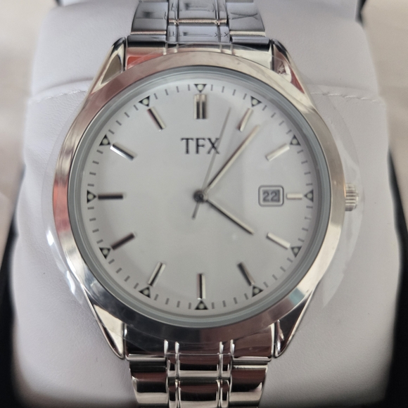 TFX Other - NIB TFX By Bulova Men's Silver Date Display Watch
